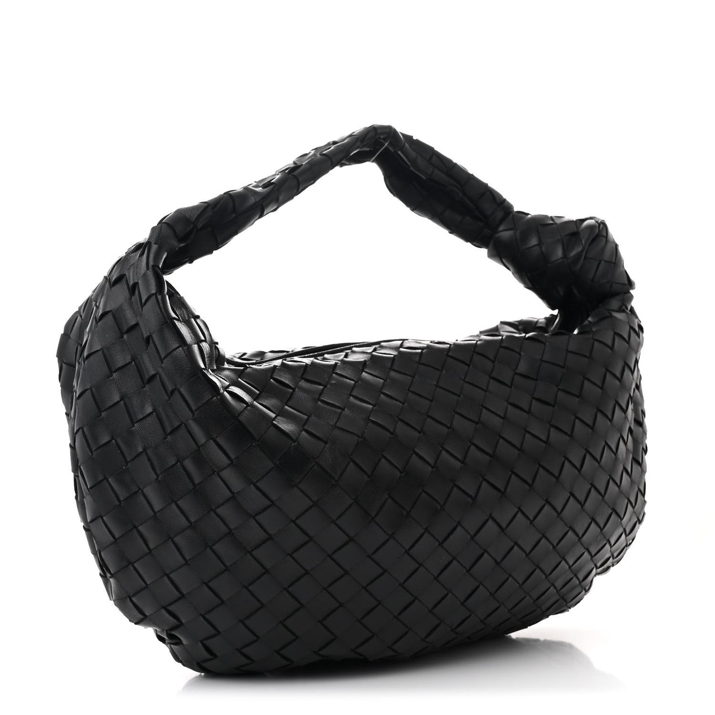 Nappa Intrecciato Teen Jodie Hobo Black