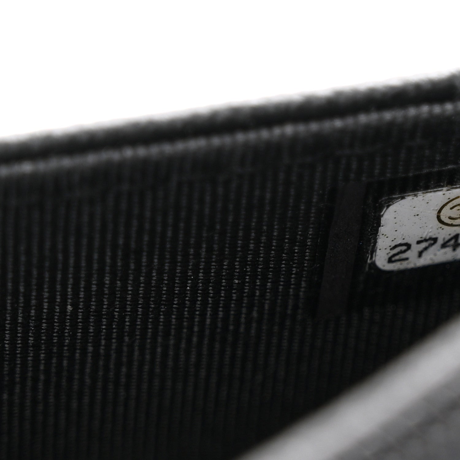 Chanel Grained Calfskin Quilted CC Box Wallet On Chain WOC Black 8 of 12
