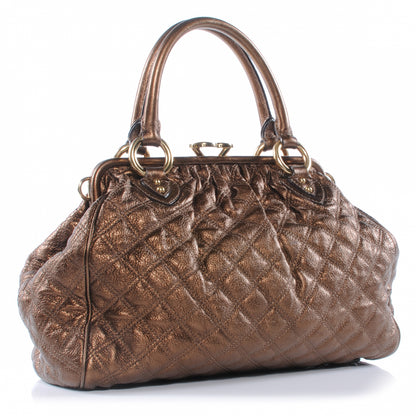 Marc Jacobs Quilted Leather Stam Bronze 3 of 7