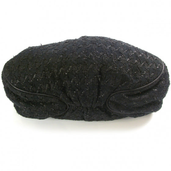 Chanel Tweed Boucle Knitting Bag Black 4 of 12