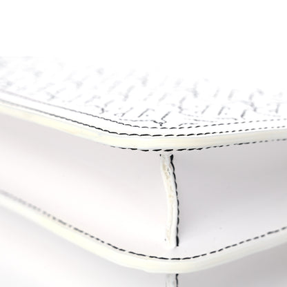 Burberry Calfskin Monogram Embossed Small TB Chain Bag Optic White 11 of 15