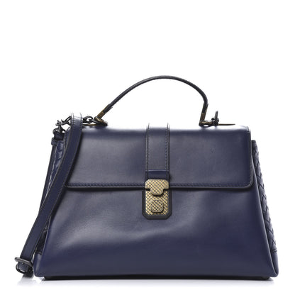 Bottega Veneta French Calfskin Medium Piazza Bag Atlantic 1 of 9