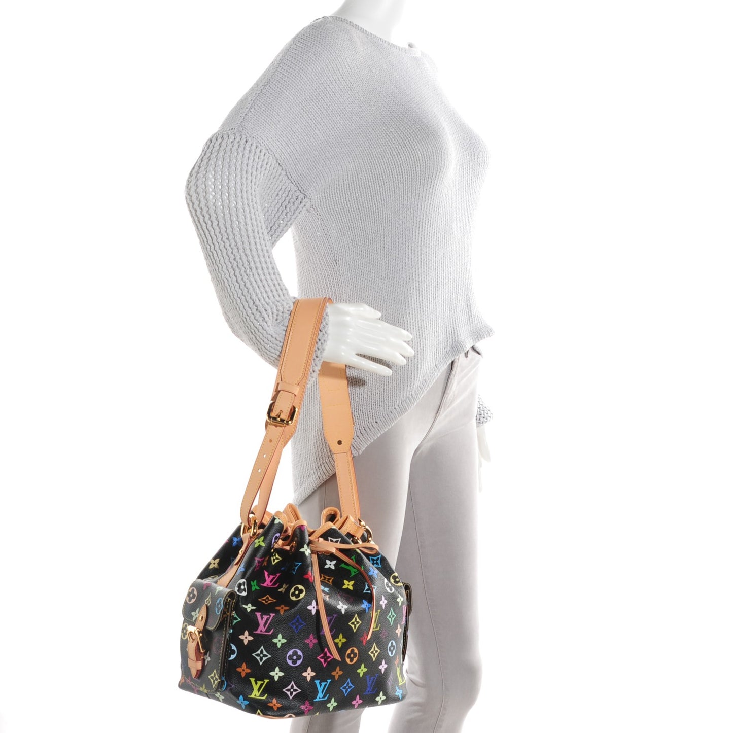 Monogram Multicolor Petit Noe Black