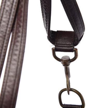 Christian Dior Lambskin Cannage Drawstring Bag Dark Brown 9 of 13