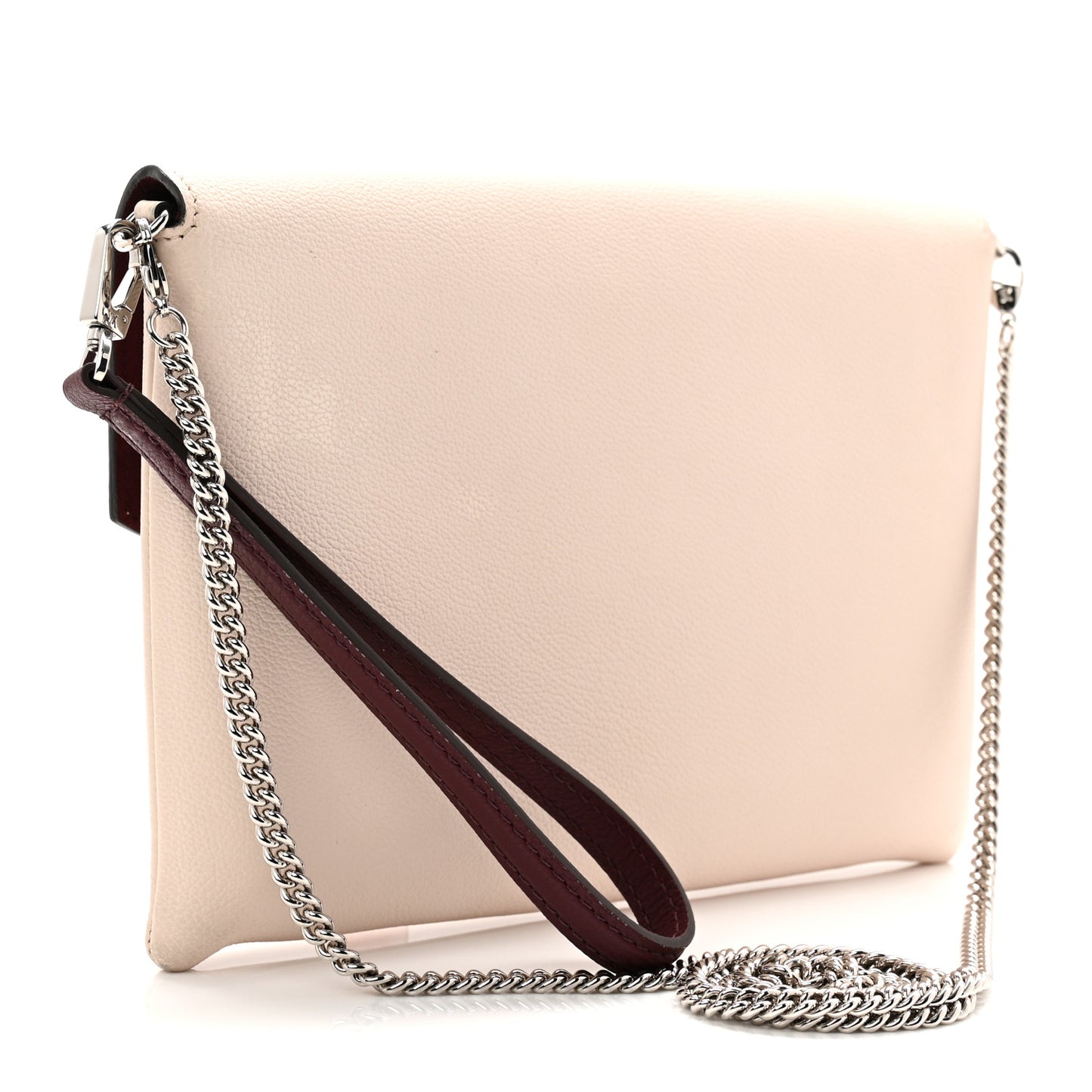 Soft Calfskin My Lockme Pochette Rose Silk Quartz