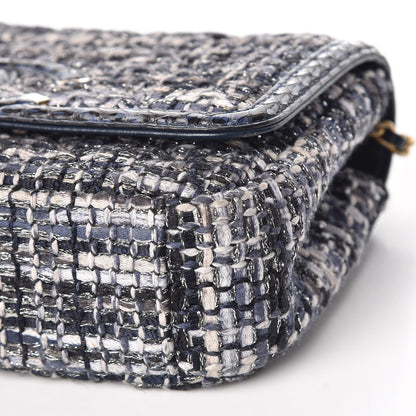 Chanel Tweed Snakeskin Quilted Small CC Filigree Flap Multicolor 9 of 14