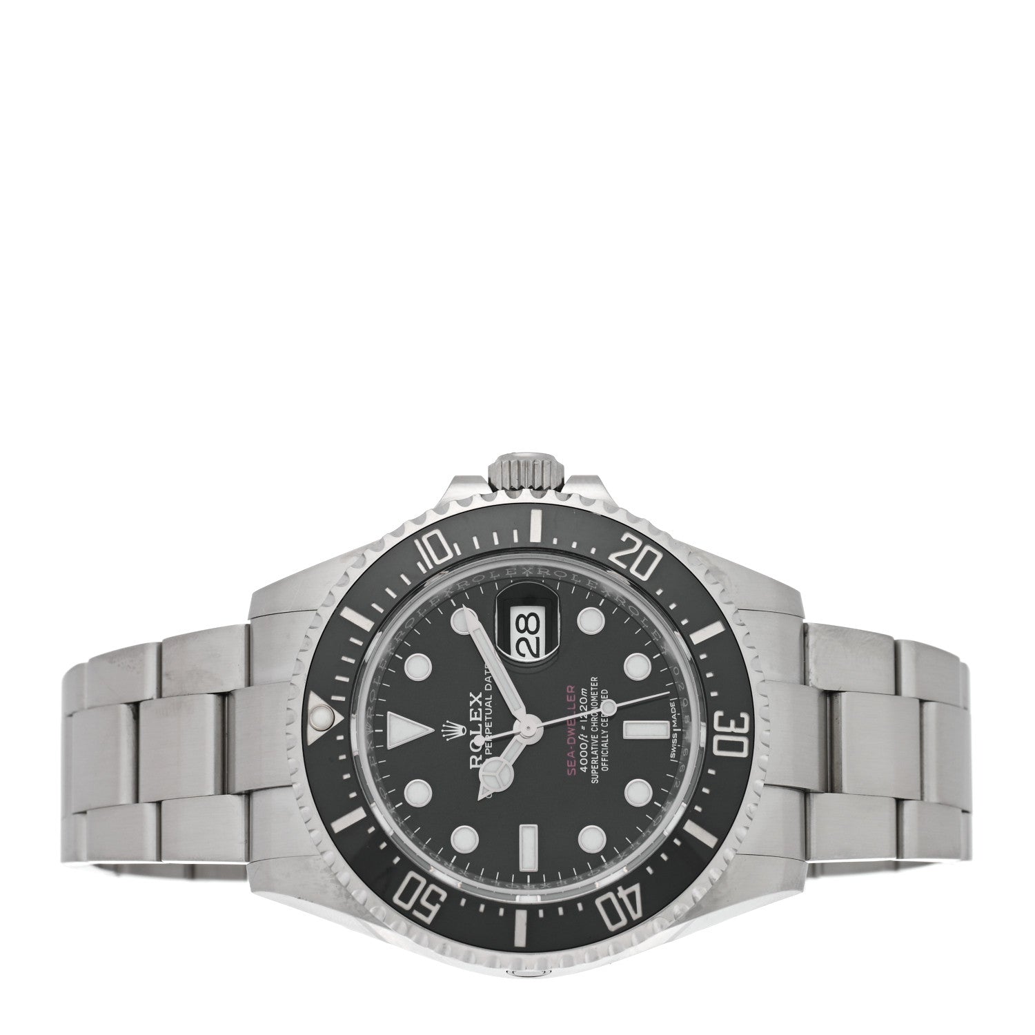 Rolex Stainless Steel 43mm Oyster Perpetual Date Sea-Dweller Watch Black 126600 2 of 5