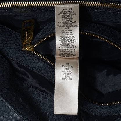 Burberry Prorsum Python Ruched Large Vallance Hobo Blue 9 of 11