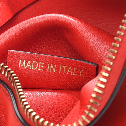 Valentino Garavani Vitello Rockstud Zip Pouch Red 7 of 7