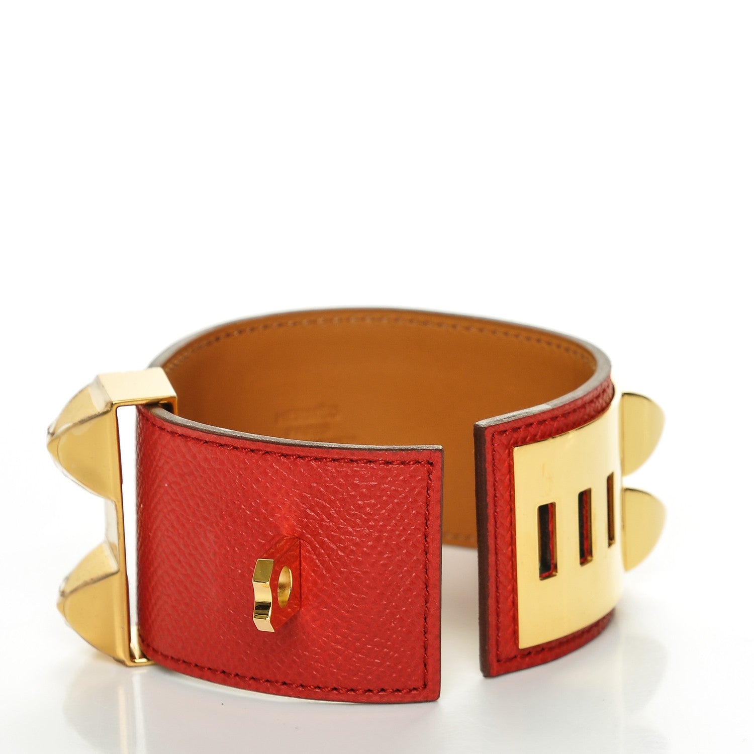 Hermes Epsom Collier de Chien CDC Bracelet S Rouge Casaque 5 of 5