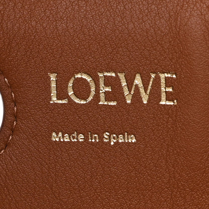 Loewe Smooth Calfskin Anagram Fringe Tote Tan 6 of 9