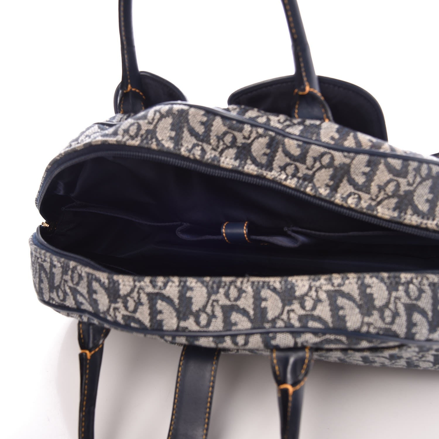 Christian Dior Monogram Saddle Bowler Navy 5 of 12