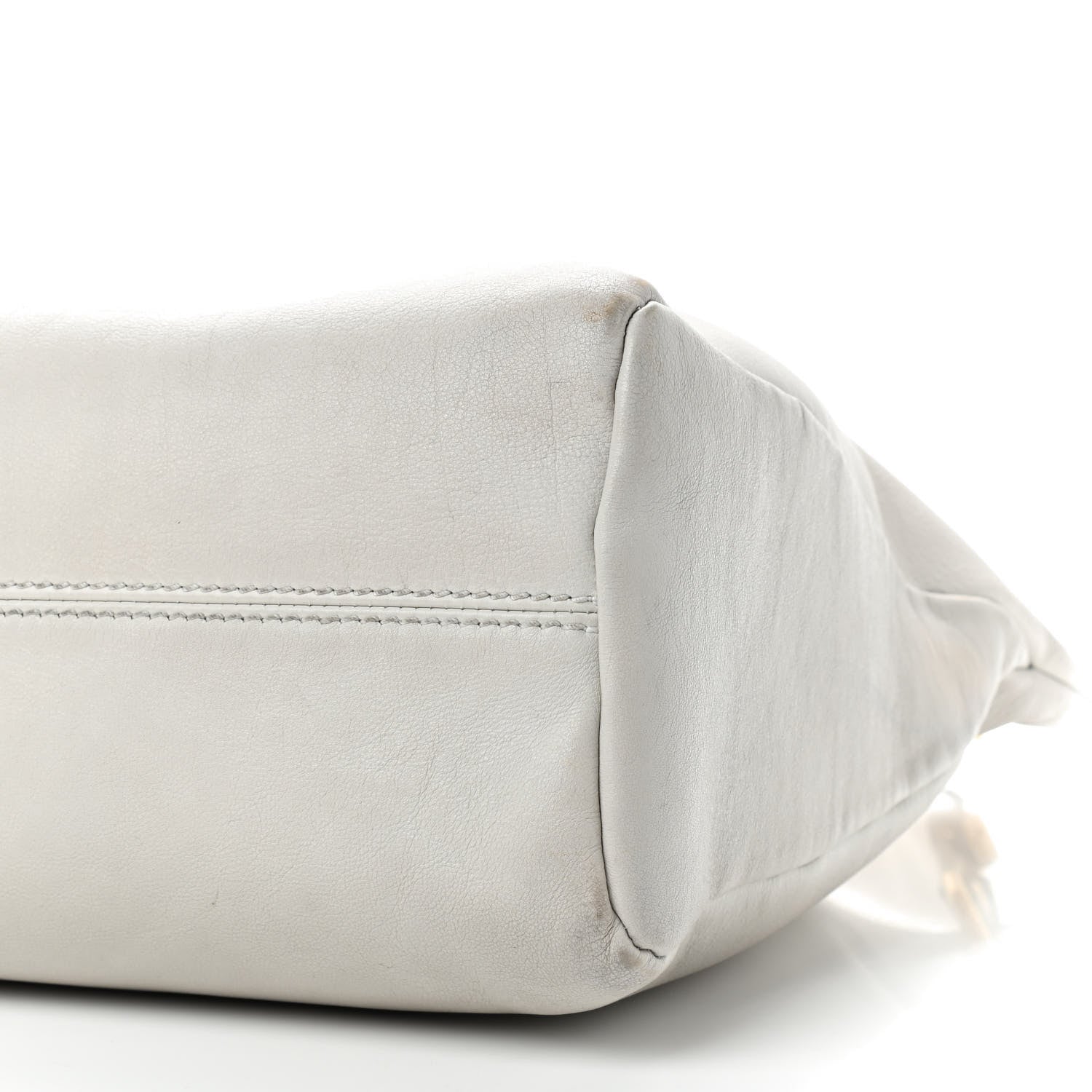 Tom Ford Calfskin Zipper Strap Hobo White 7 of 13
