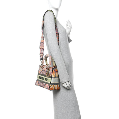 Christian Dior Canvas Embroidered In Lights Medium Lady D-Lite Multicolor 2 of 10