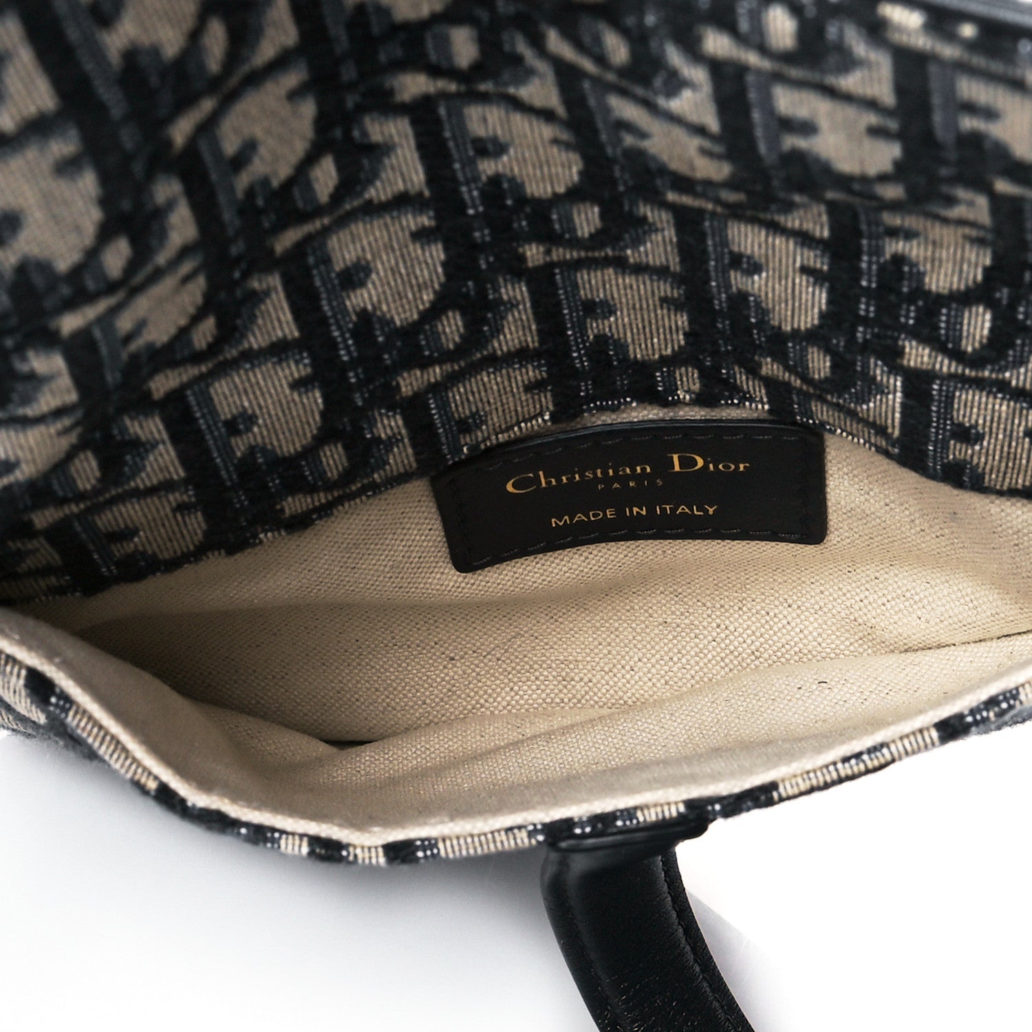 Christian Dior Oblique Saddle Belt Pouch Blue 4 of 8