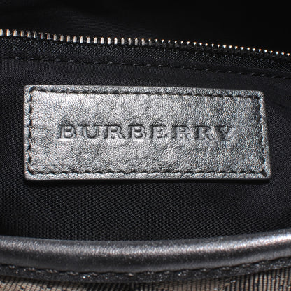 Burberry Leather Shimmer Check Tote 6 of 10