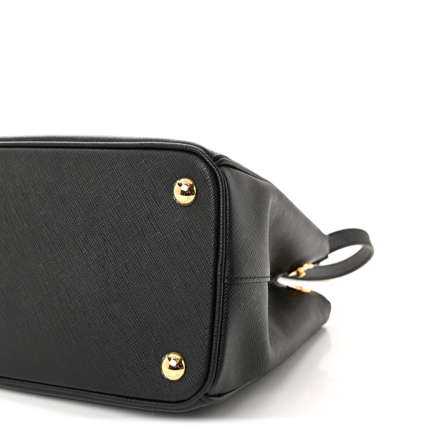 Saffiano Small Galleria Double Zip Tote Black