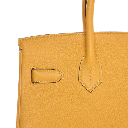 Hermes Togo Birkin 30 Jaune Ambre 34 of 37