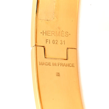 Hermes Enamel Narrow Clic Clac H Bracelet PM Rose Candeur 4 of 5
