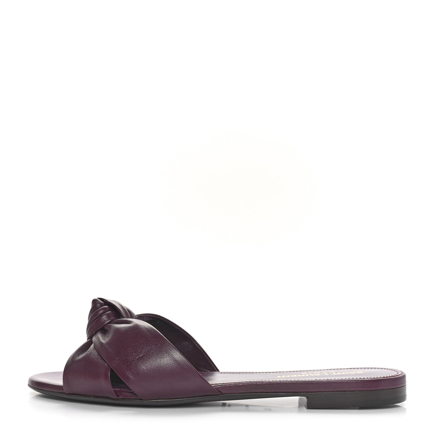 Incrociato Muriel Bianca Slide Sandals 36.5 Wine Red