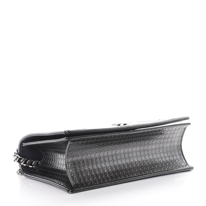 Christian Dior Metallic Patent Micro-Cannage Medium Diorama Flap Bag Silver 5 of 11