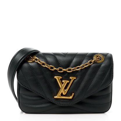 Louis Vuitton Calfskin LV New Wave Chain Bag Black 1 of 10