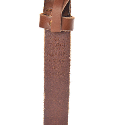 Gucci Faded Calfskin Double G 20mm Belt 80 32 Cuir 6 of 6