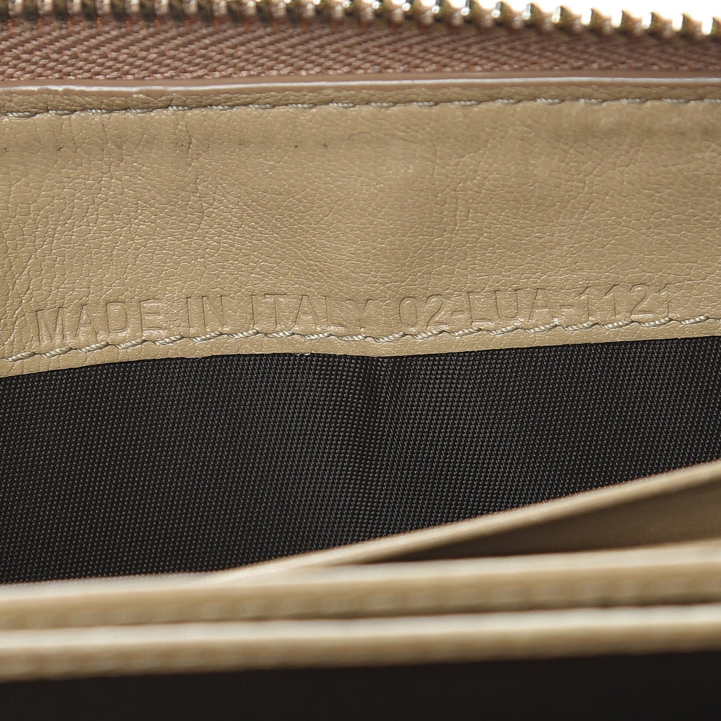 Patent Cannage Lady Dior Continental Zip Wallet Beige