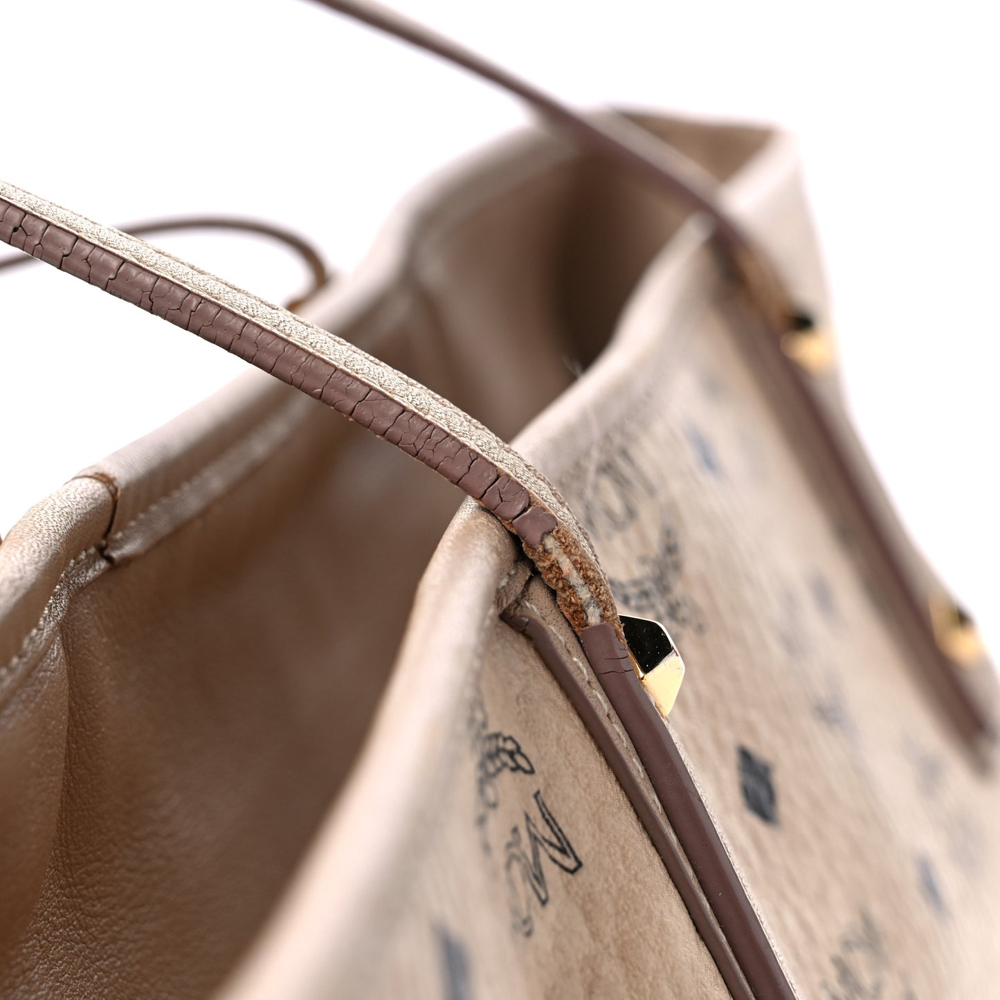 Visetos Medium Liz Reversible Shopper Tote Beige