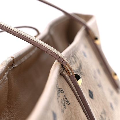 MCM Visetos Medium Liz Reversible Shopper Tote Beige 17 of 20