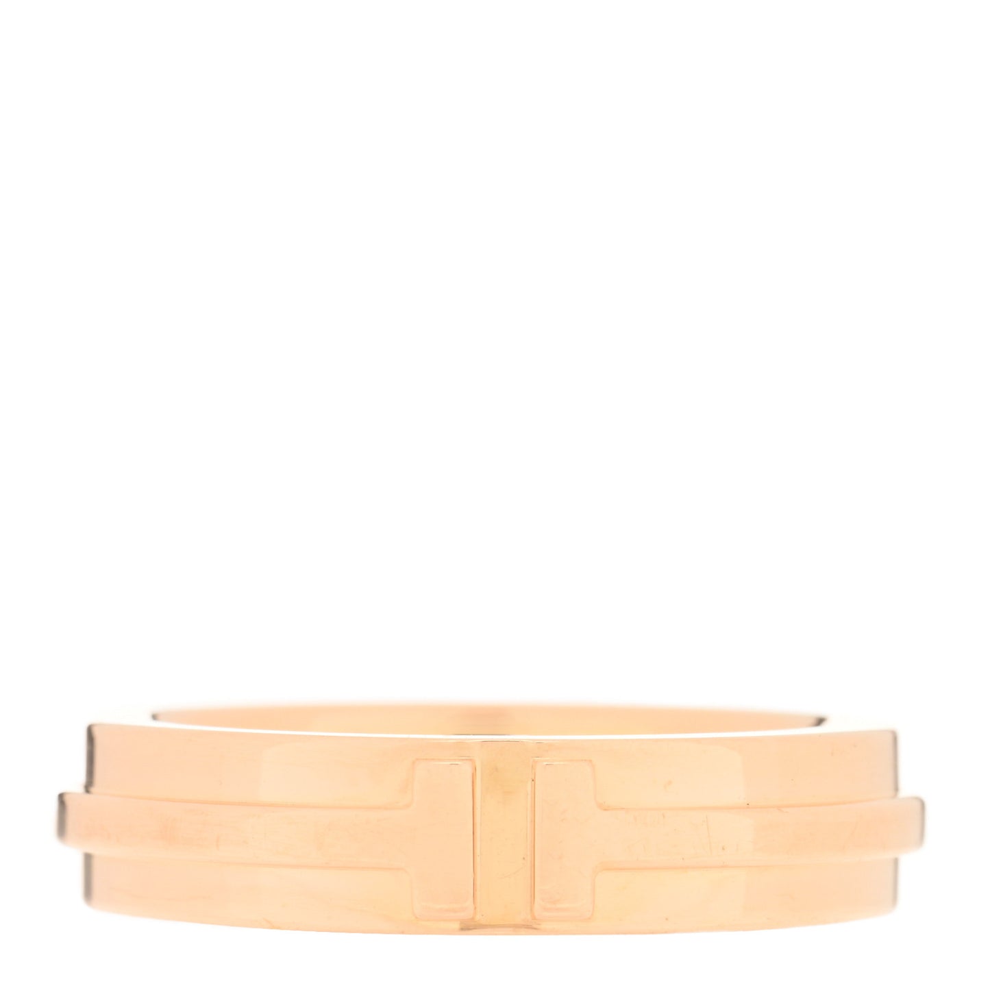 18K Rose Gold T Two Narrow Ring 49 5