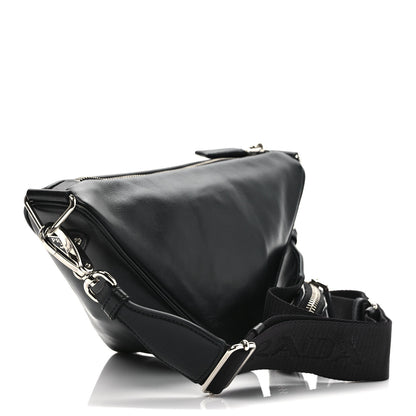 Prada Grace Lux Triangle Shoulder Bag Black 3 of 10