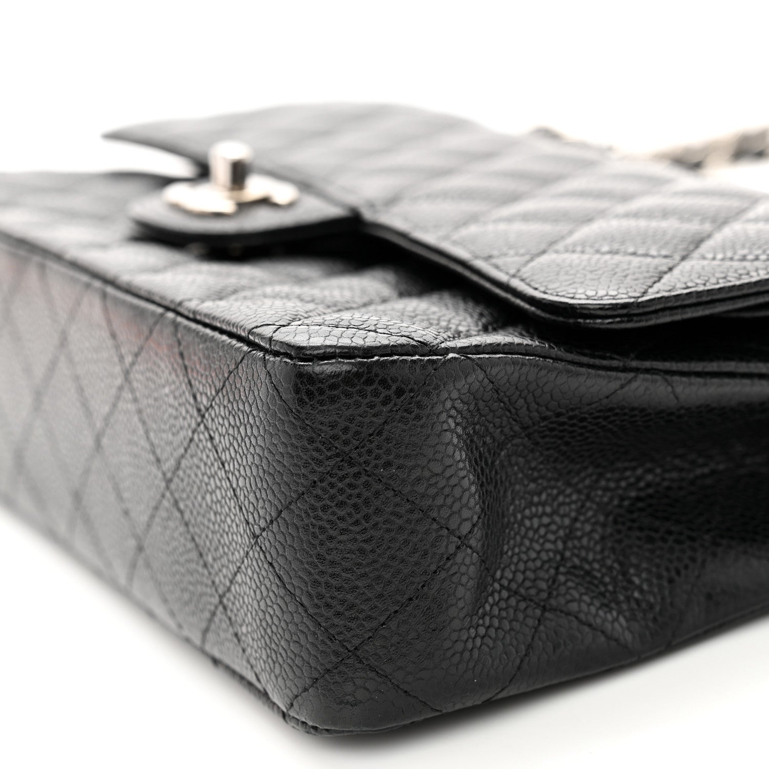 Chanel Caviar Quilted Medium Double Flap Black 10 of 11