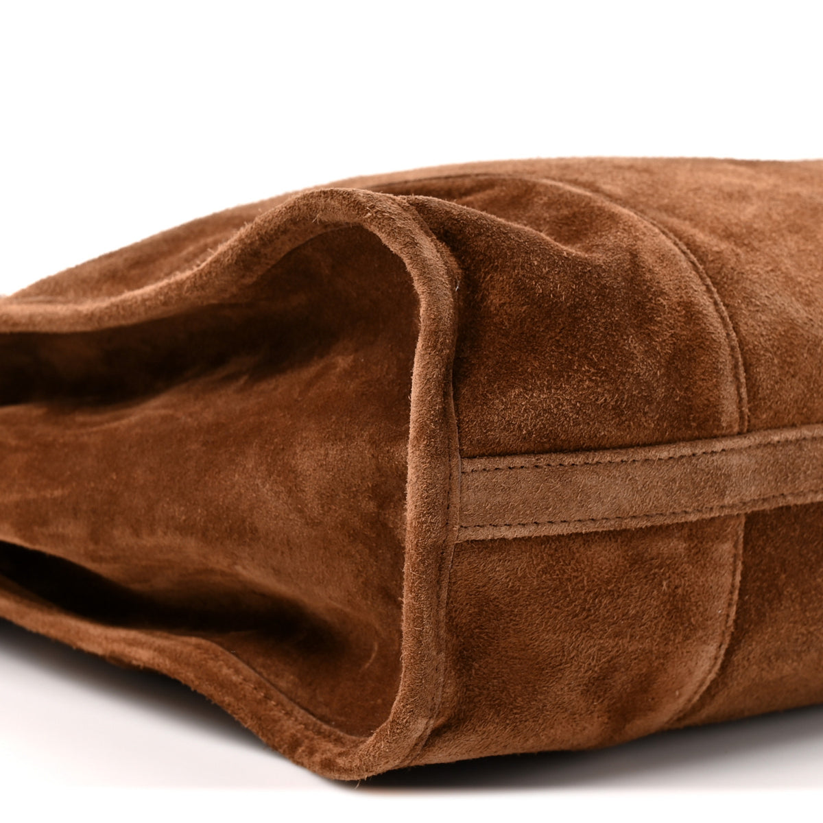 Prada Suede Extra Large Bonnie Shoulder Bag Cocoa Brown 9 of 9