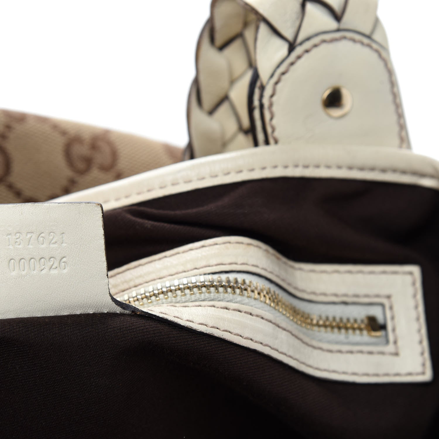 Gucci Monogram Medium Pelham Shoulder Bag Off White 14 of 15