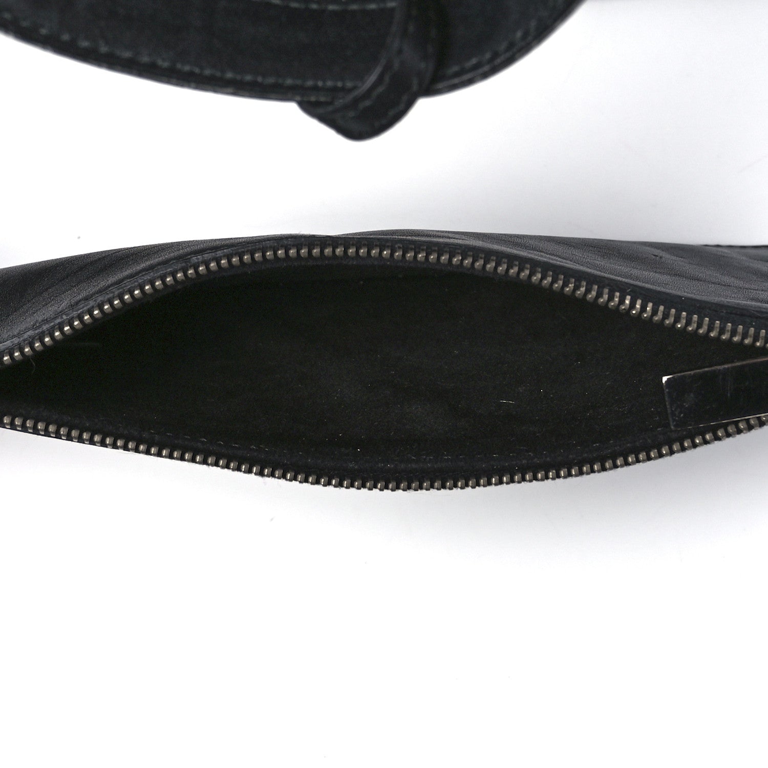 Saint Laurent Calfskin Suede Studded Reversible East West Shopping Tote Black 6 of 13