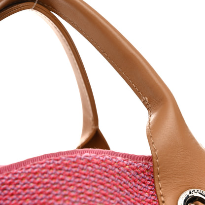 Chanel Mixed Fibers Large Shopping Bag Pink Beige 11 of 14