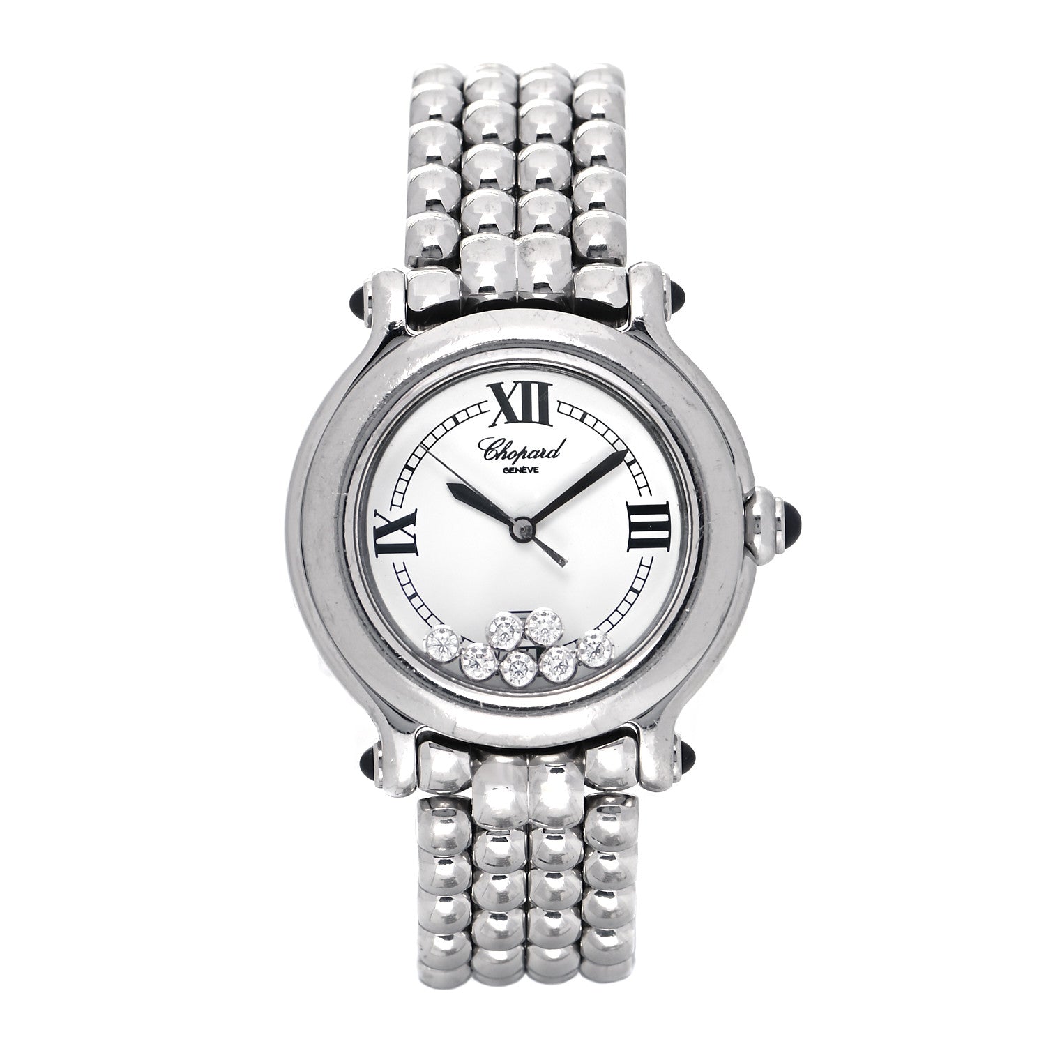 Chopard Stainless Steel 7 Diamond 32mm Happy Sport Quartz Watch 1 of 4