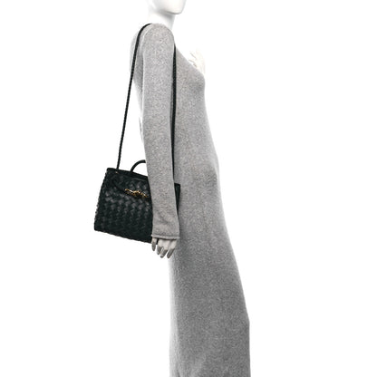 Bottega Veneta Nappa Intrecciato Small Andiamo Shoulder Bag Inkwell 2 of 9