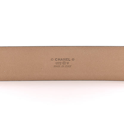 Chanel Calfskin Belt 95 38 Black 3 of 6