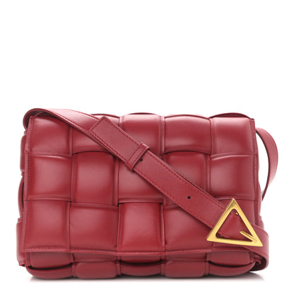 Bottega Veneta Nappa Maxi Intreccio Padded Cassette Crossbody Bag Dark Red 1 of 9
