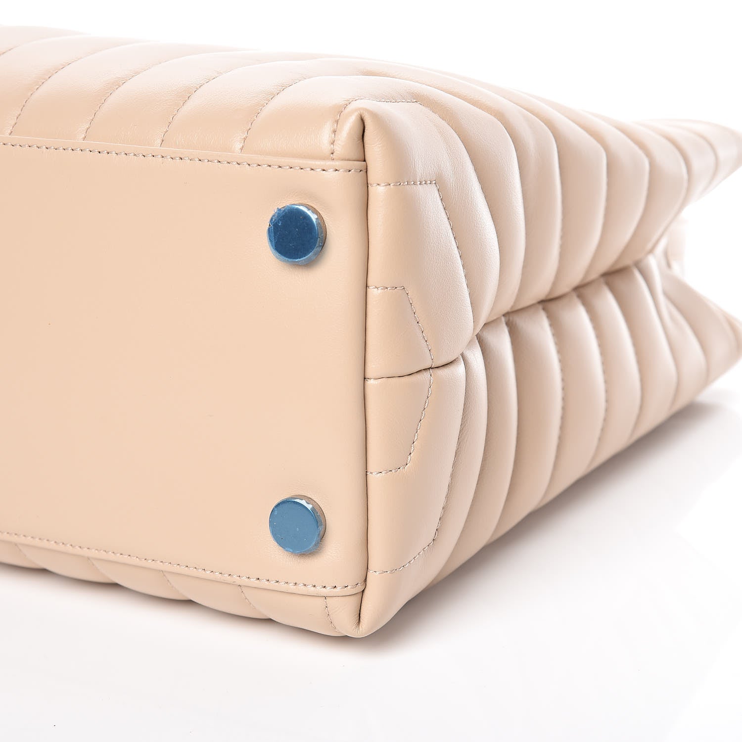 Saint Laurent Calfskin Y Quilted Monogram Large Loulou Shopper Nude Powder 10 of 12