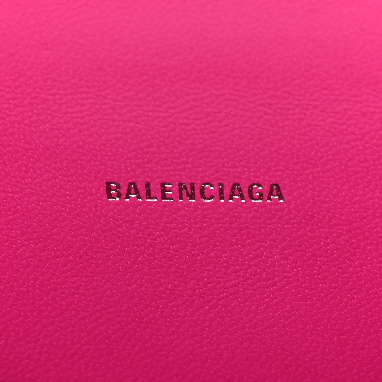 Balenciaga Shiny Box Calfskin Hourglass Top Handle Bag XS Acid Fuchsia 5 of 10