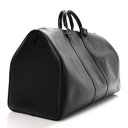 Louis Vuitton Epi Keepall 55 Black 2 of 9