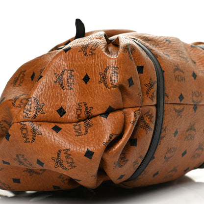 MCM Visetos Tote Cognac Black 10 of 11