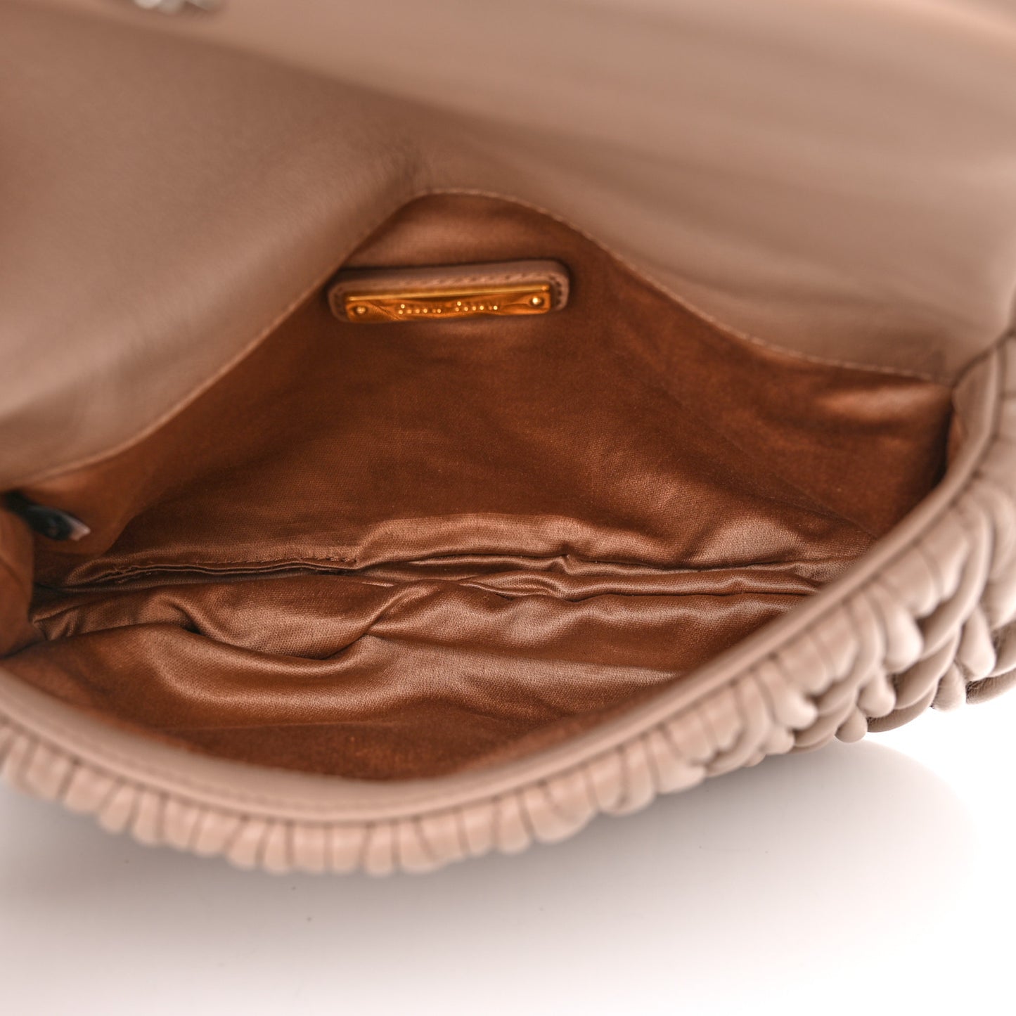 Nappa Matelasse Flap Cammeo