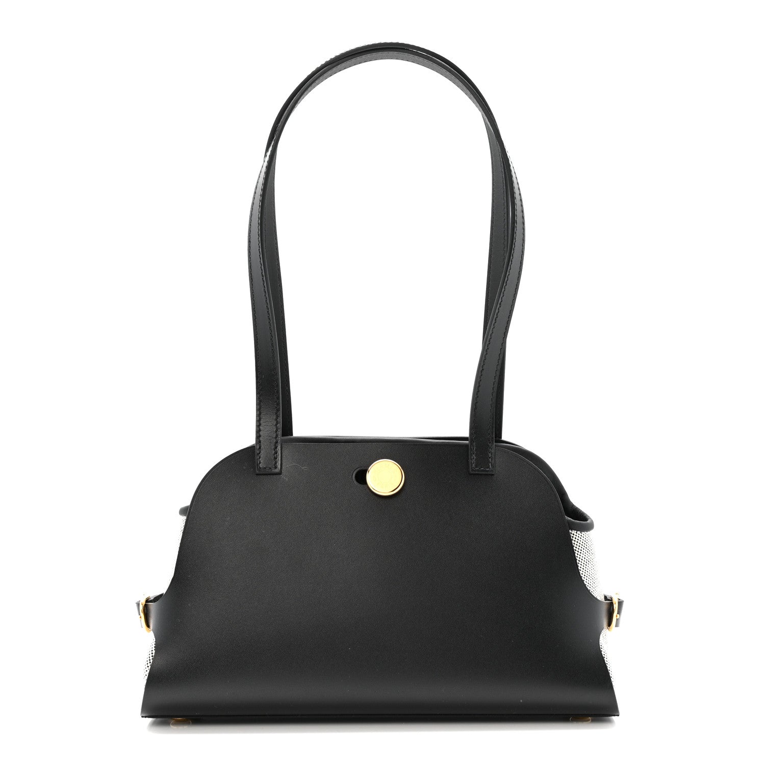 Hermes Vache Hunter Swift H Canvas Tablier Sellier Black Ecru 1 of 11