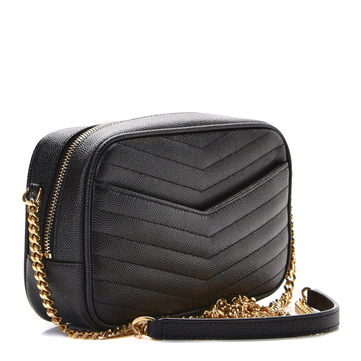 Grain De Poudre Matelasse Monogram Mini Lou Camera Bag Black