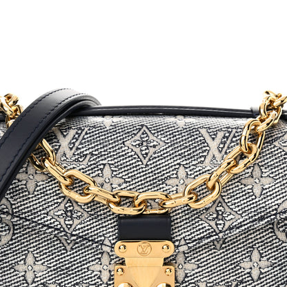 Louis Vuitton Monoglam Pochette Metis East West Blue 7 of 9