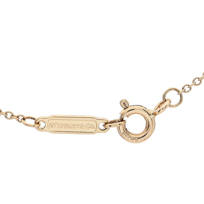 Tiffany 18K Yellow Gold Diamond Small T Smile Pendant Necklace 6 of 7